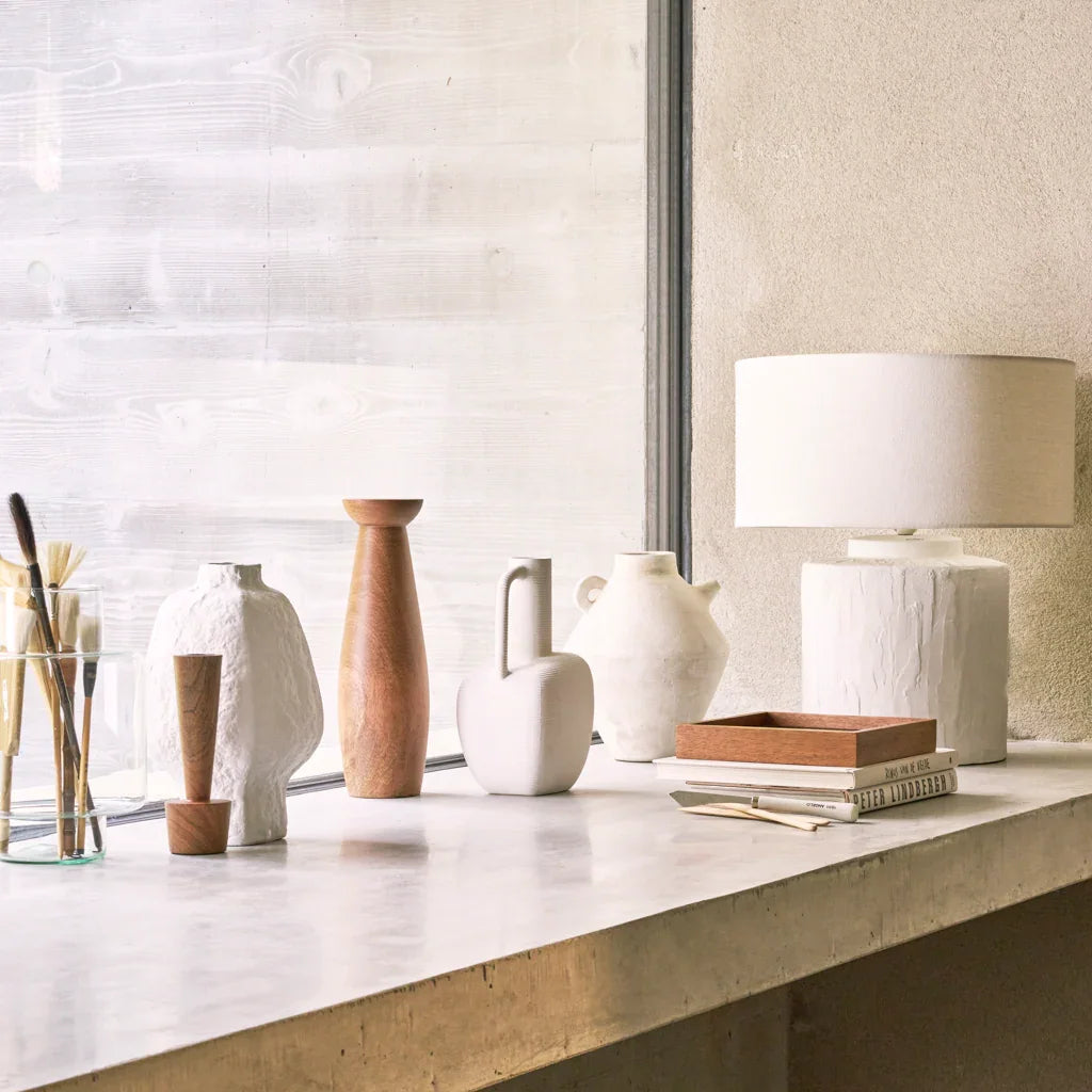 Decorative items including vases and a lamp, Urban Nature Culture