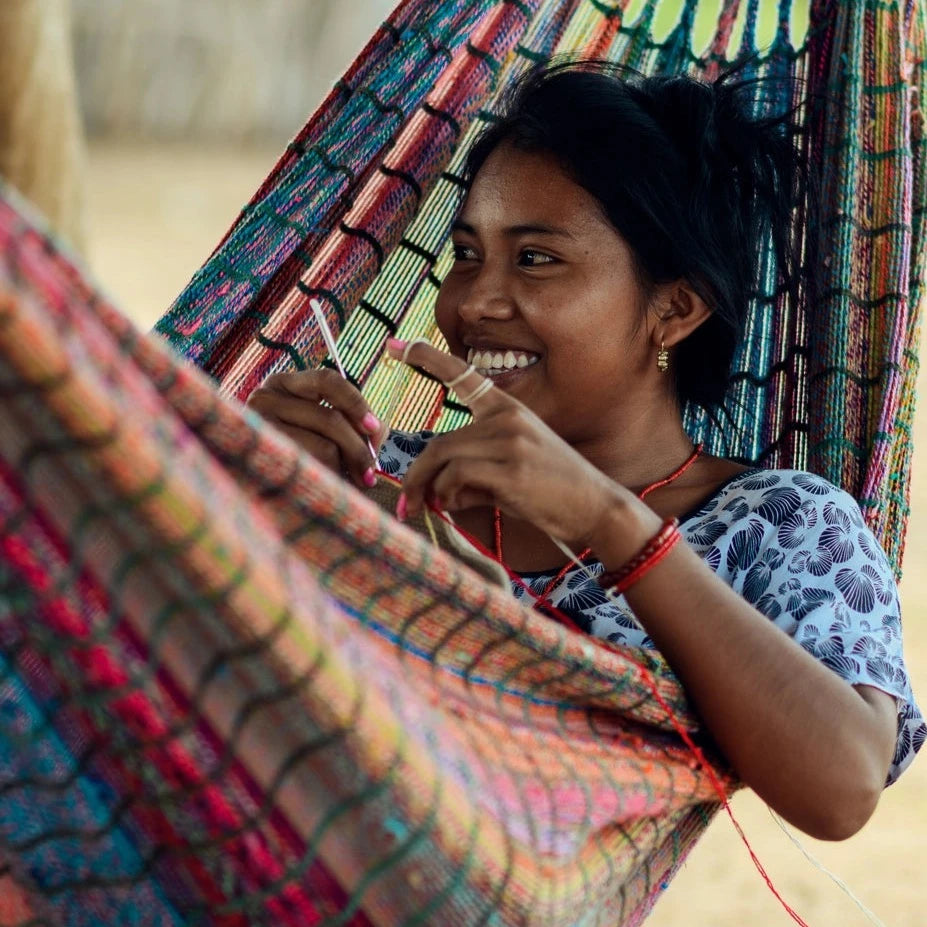Sac bandoulière Wayuu Mochila Colombie L artisans