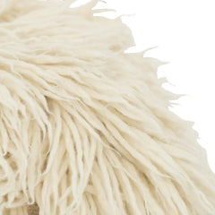 White fluffy pouf Urban Nature Culture close up