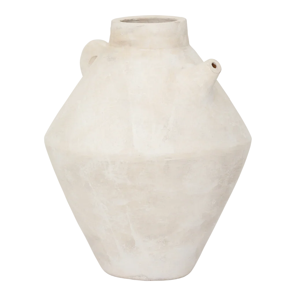 White ceramic vase with a textured surface Urban Nature Culture