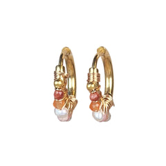 Mujajuma mini hoop earrings sandstone