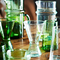 Beldi drinking glass Mayala Home multi green