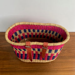 bicycle basket bike bag fietsmand roze blauw