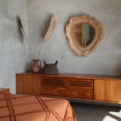 boho style bedroom styling