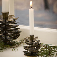 Ib Laursen cone taper candle holder brass