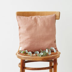 Lines Tales linnen cushion cover 50x50 cm cafe creme