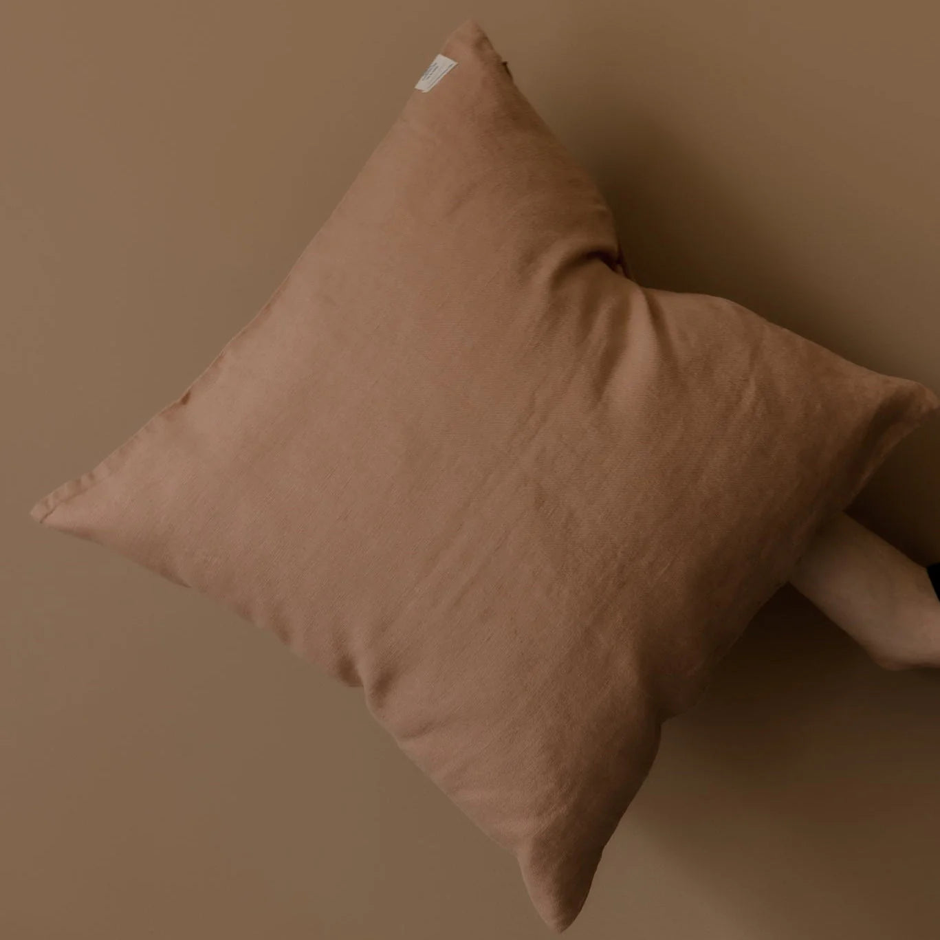 Lines Tales linnen cushion cover 50x50 cafe creme