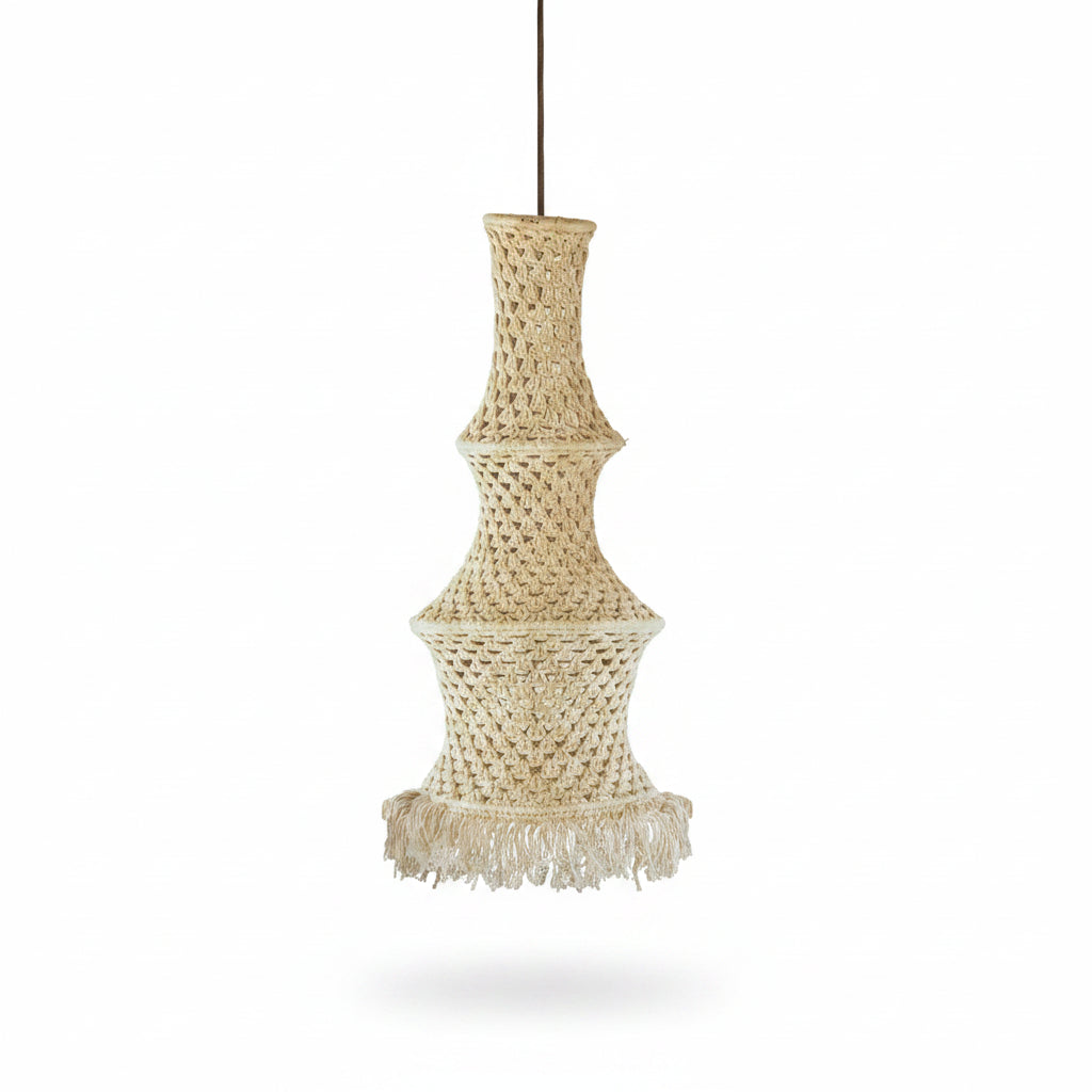 Calma House Crochet Hanging Lamp Medium