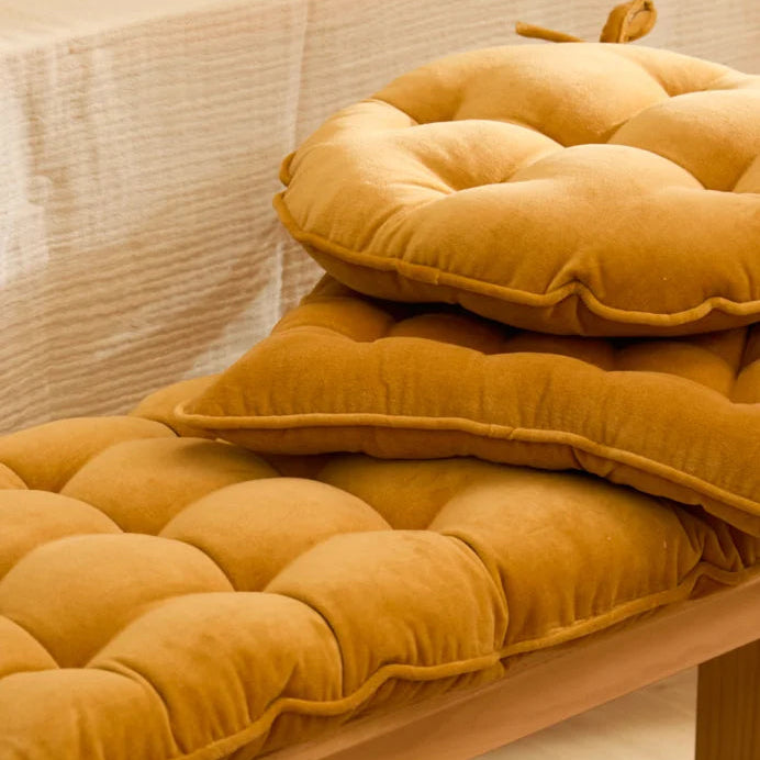 Calma House Mustard Cushion Stack