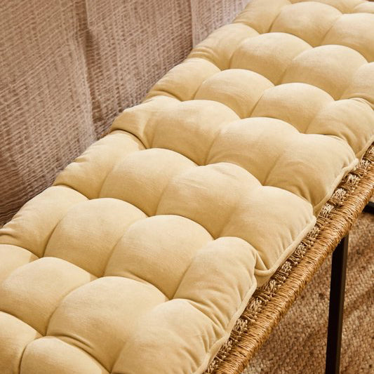 Calma House Velvet Bench Pad Cream