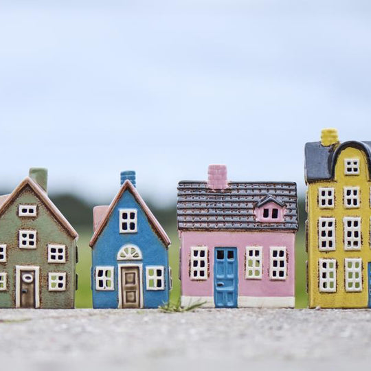 Maisons en céramique pour bougies chauffe-plat Ib Laursen