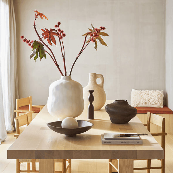 cotton mache pot vase Gigi table styling