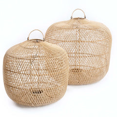 Bazar Bizar Batu Bolong ceiling or floor lamp rattan L