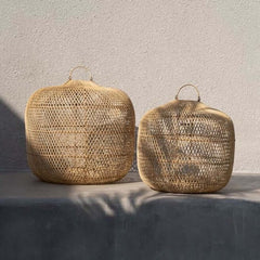 Bazar Bizar Batu Oolong natural rattan lamp boho style