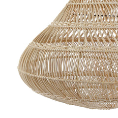 Hang- of Vloerlamp Druppel Naturel Rotan XL