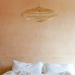 Bazar Bizar Macaron lamp naturel L hanglamp pendant rattan