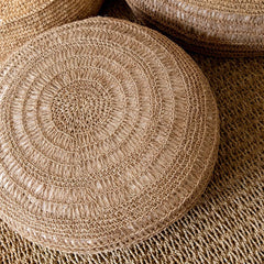 seagrass pouf round 60 cm 
