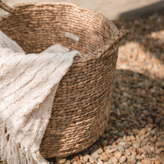 eco-friendly water hyacinth storage basket laundry Balai