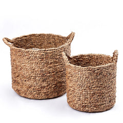 eco-friendly water hyacinth storage basket laundry