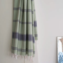 Ottomania hammam towel sage blue organic cotton biologisch katoen hamamdoek