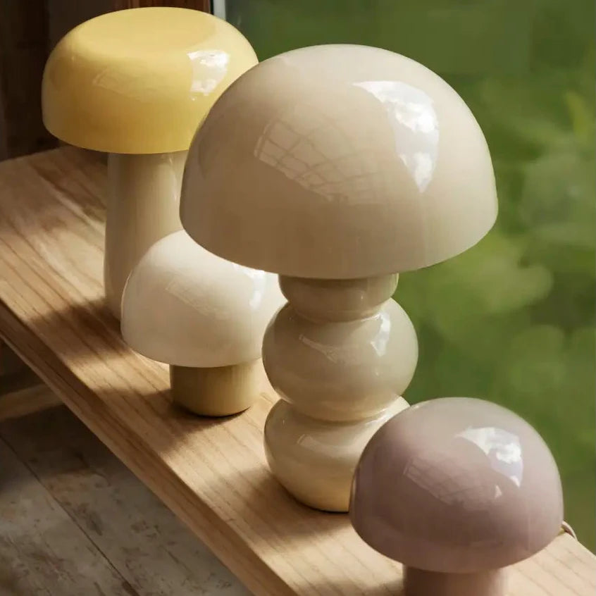 Set of mushroom-shaped lamps Madam Stoltz