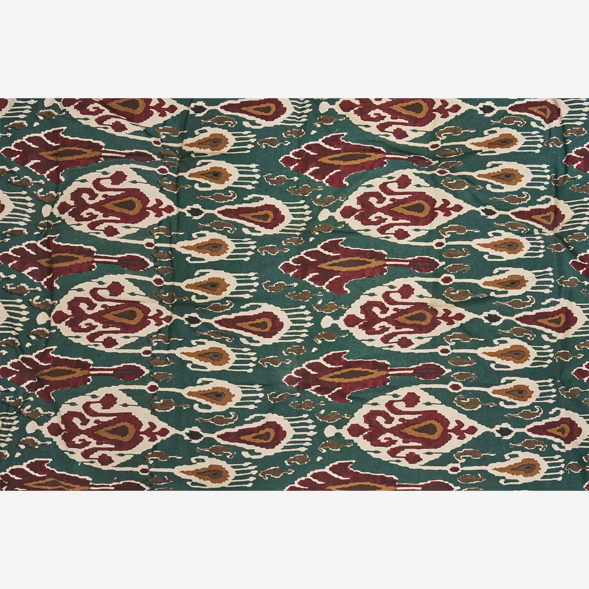 Mattress by Madam Stoltz printed cotton in forest green closeup