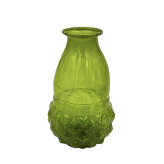 small vase recycled glass green groen klein vaasje gerecycled glas de Weldaad