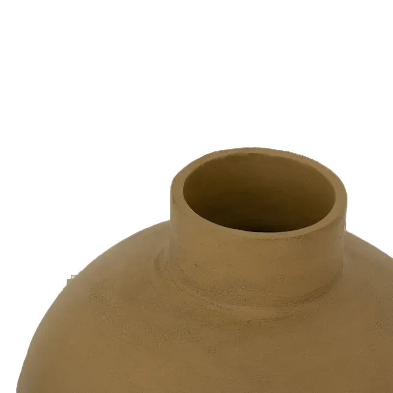 Terracotta vase close up