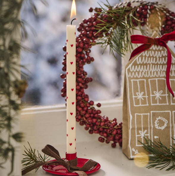 hearts taper candle Ib laursen