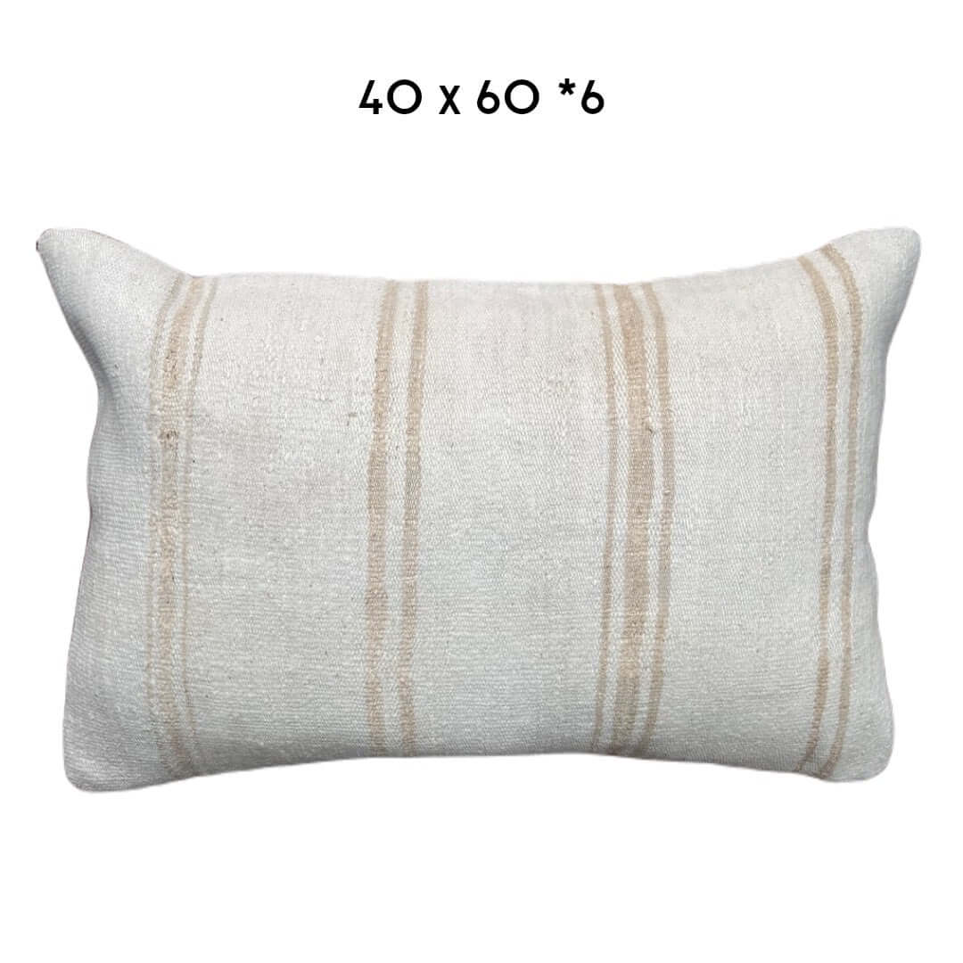 hemp kilim cushion cover 40x60cm unique handmade