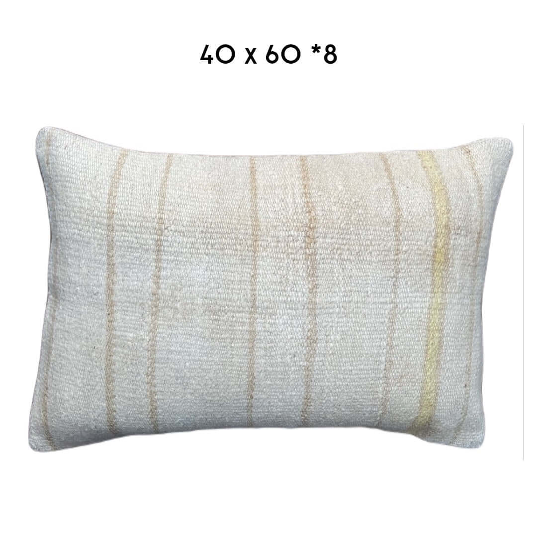hemp kilim cushion cover 40x60cm unique handmade