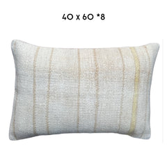hemp kilim cushion cover 40x60cm unique handmade