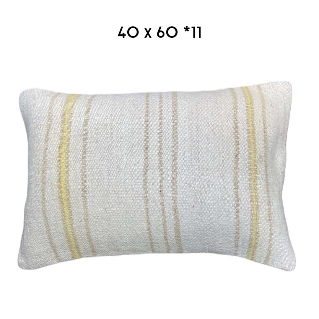 hemp kilim cushion cover 40x60cm unique handmade