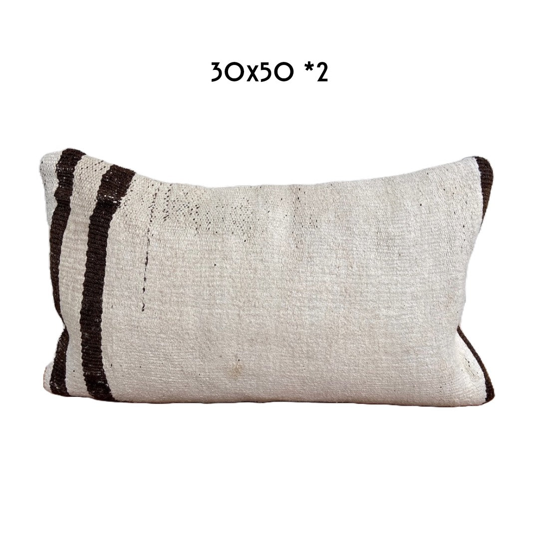 vintage Hanfkissen 30x50cm