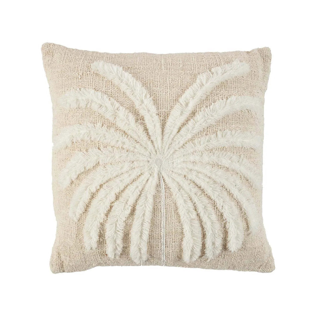 island palm cushion Bazar Bizar white