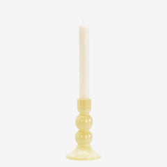 Glass candle holder honey Madam Stoltz 