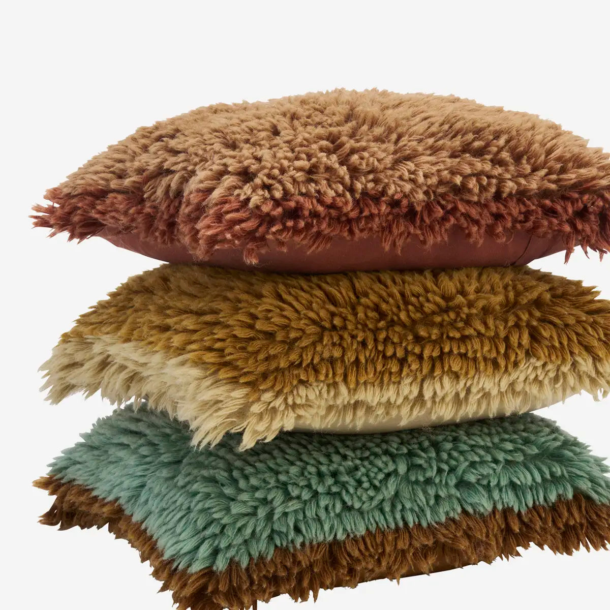 Madam Stoltz hairy woollen cushions