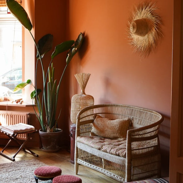 jute cushion boho interior styling