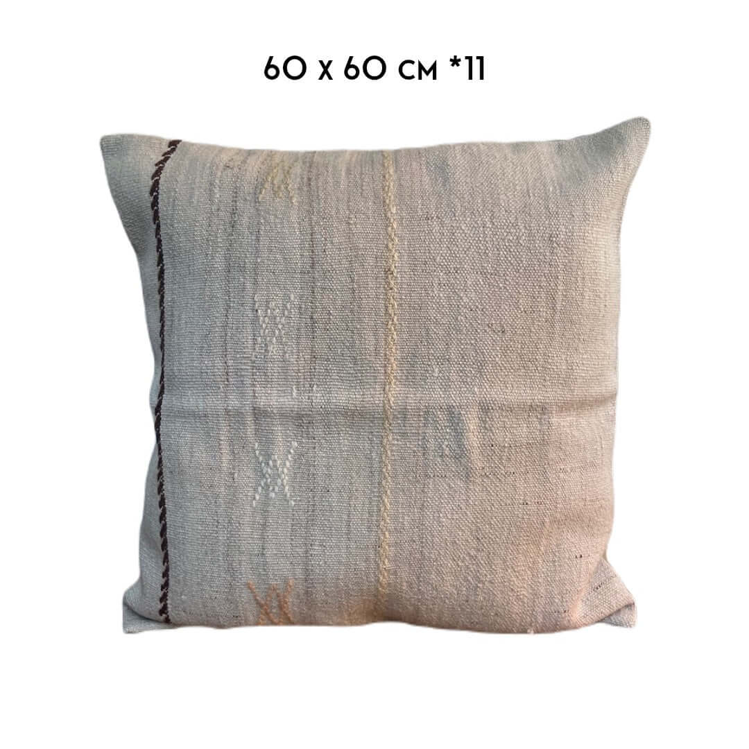 vintage kelim kussen 60x60 groot uniek handgemaakt Turkije