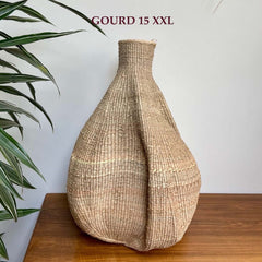 garlic gourd basket Gone Arty knoflookmand knoflook mand naturel XXL