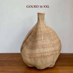 garlic gourd basket Gone Arty knoflookmand knoflook mand naturel XXL