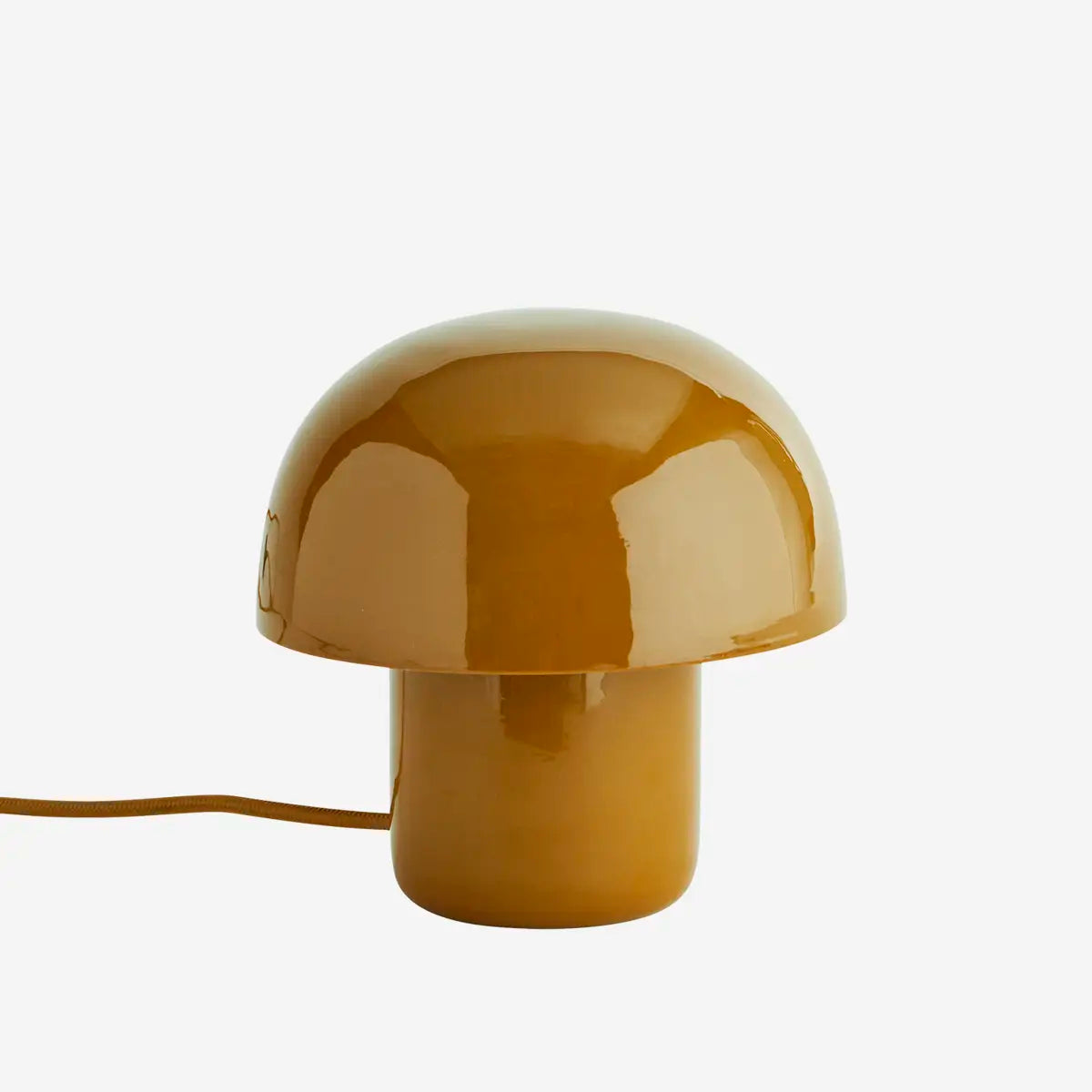 Gold-colored mushroom-shaped lamp Madam Stoltz