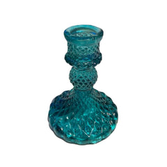 lage glazen kandelaar turkoois turquoise By Room