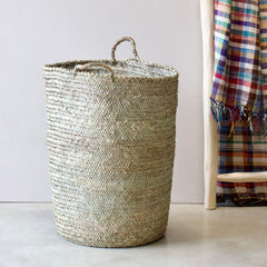 laundry basket Morocco palm leaves 