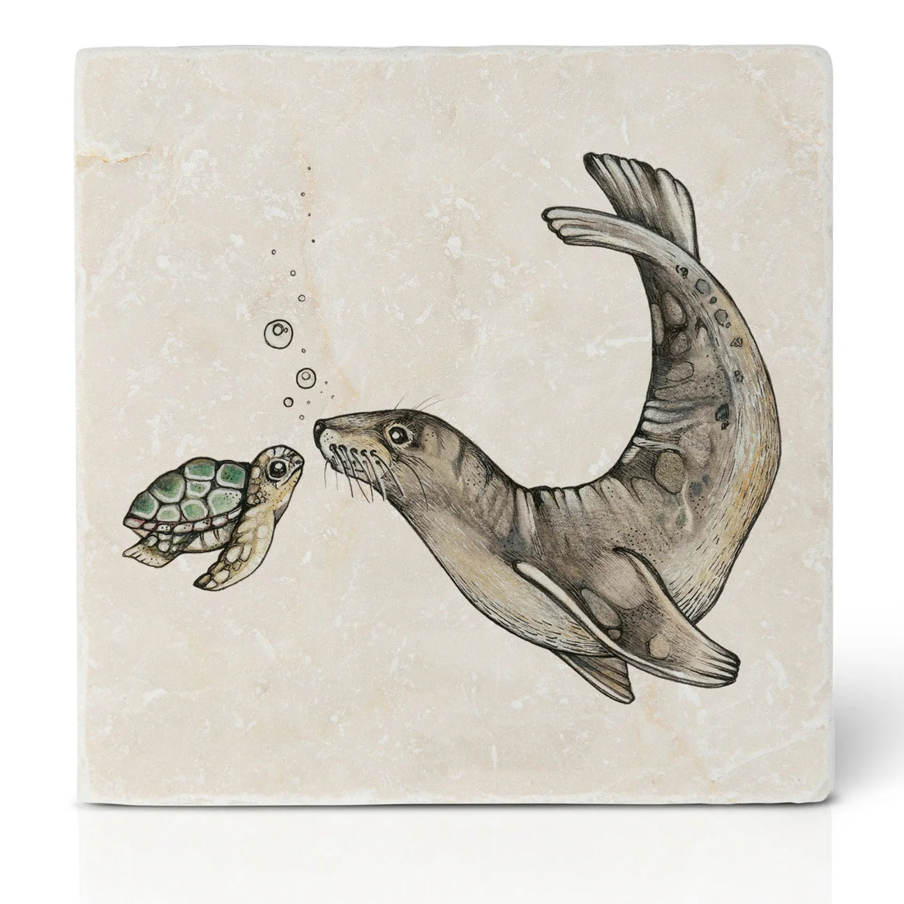 Ligarti Tile Coaster Ocean Meeting
