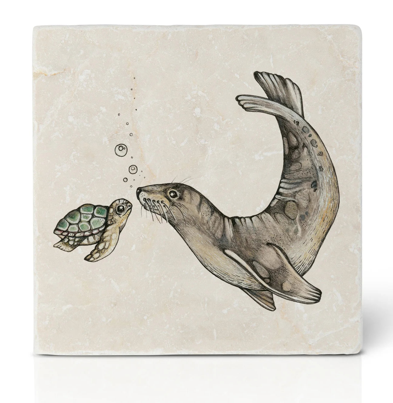 Ligarti Tile Coaster Ocean Meeting