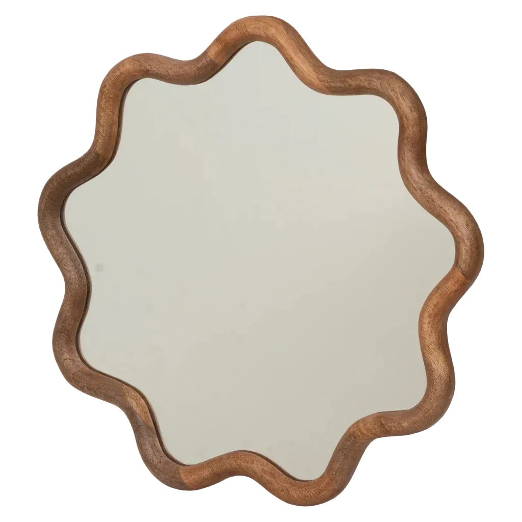 mango wood mirror Janna Urban Nature Culture organic shape