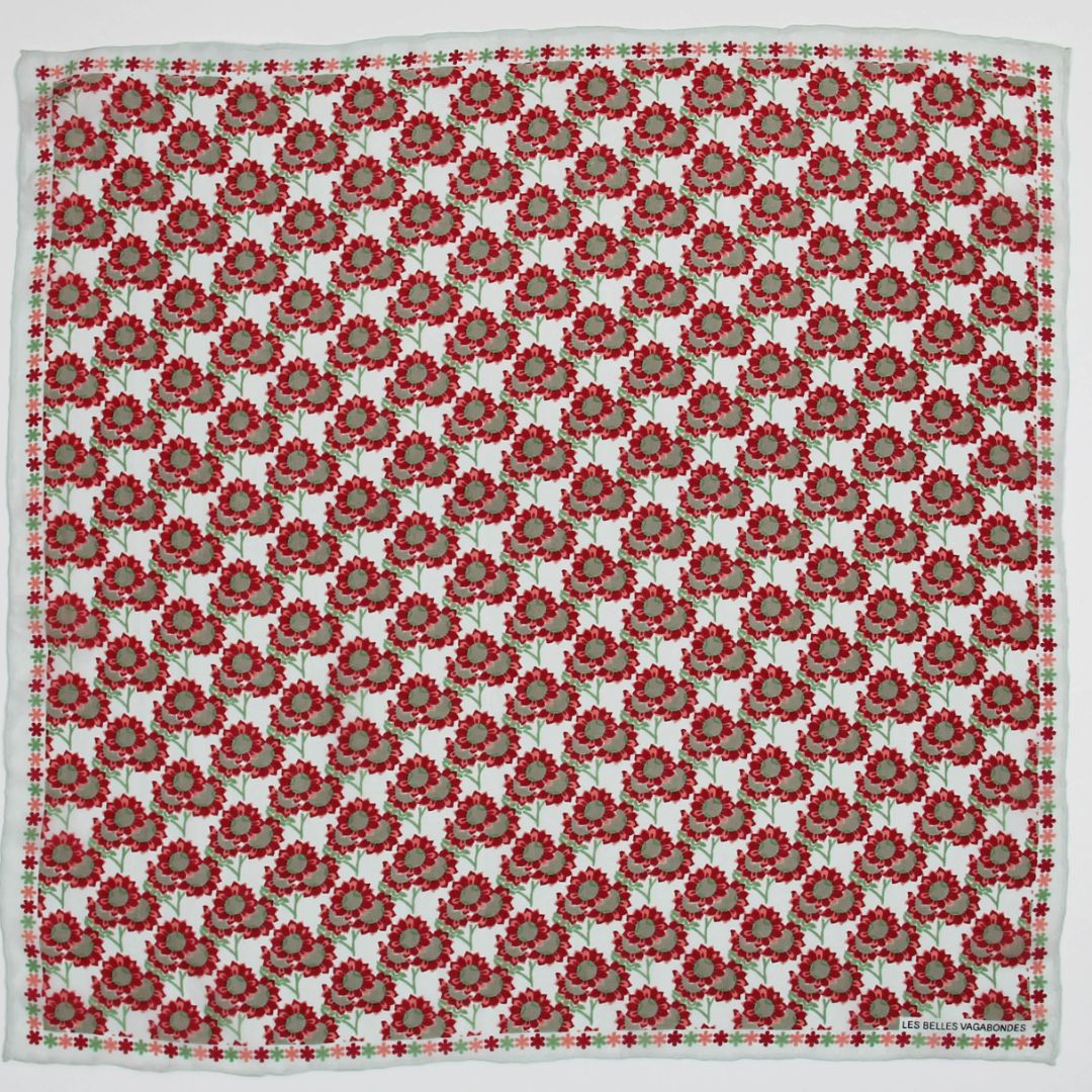Les Belles Vagabondes Silk Scarf Tournesol Pink