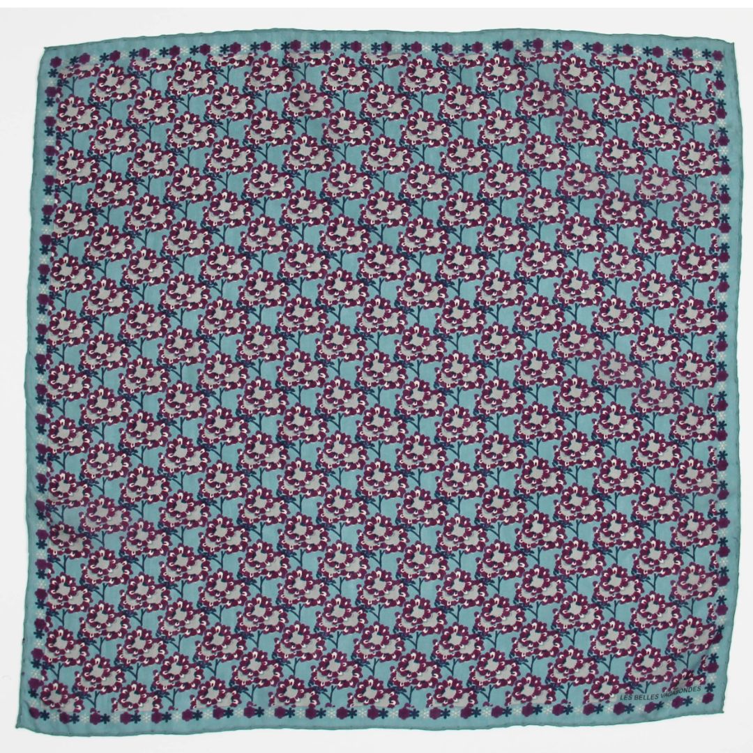 Les Belles Vagabondes Silk Scarf Tournesol Prune