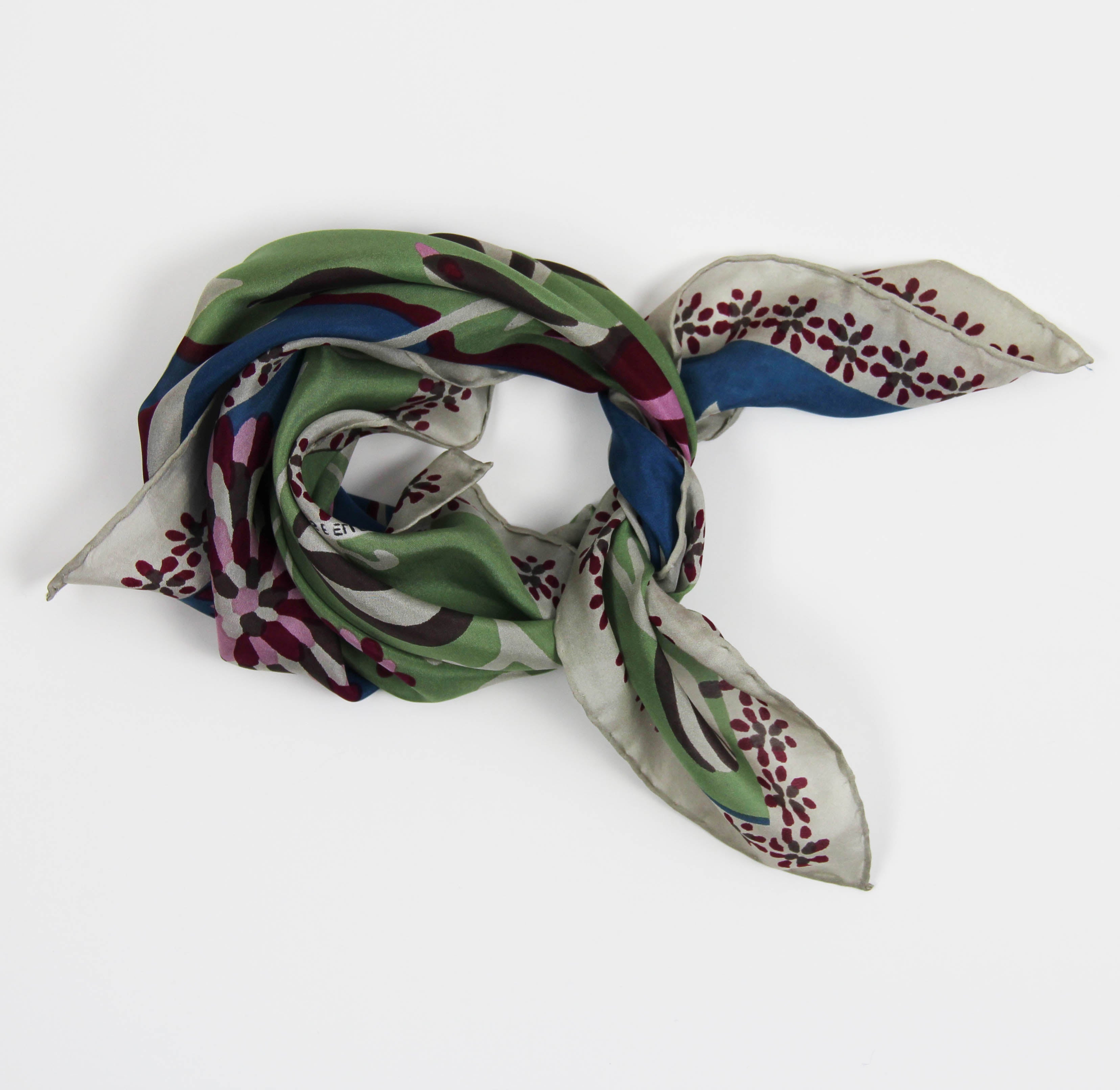 Les Belles Vagabondes Silk Scarf Mini Birdy Beige Knot
